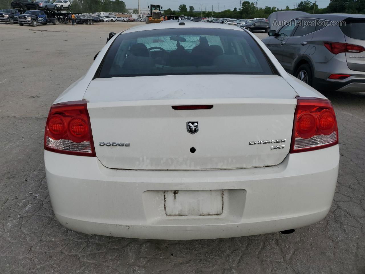 2010 Dodge Charger Sxt White vin: 2B3CA3CV3AH188191