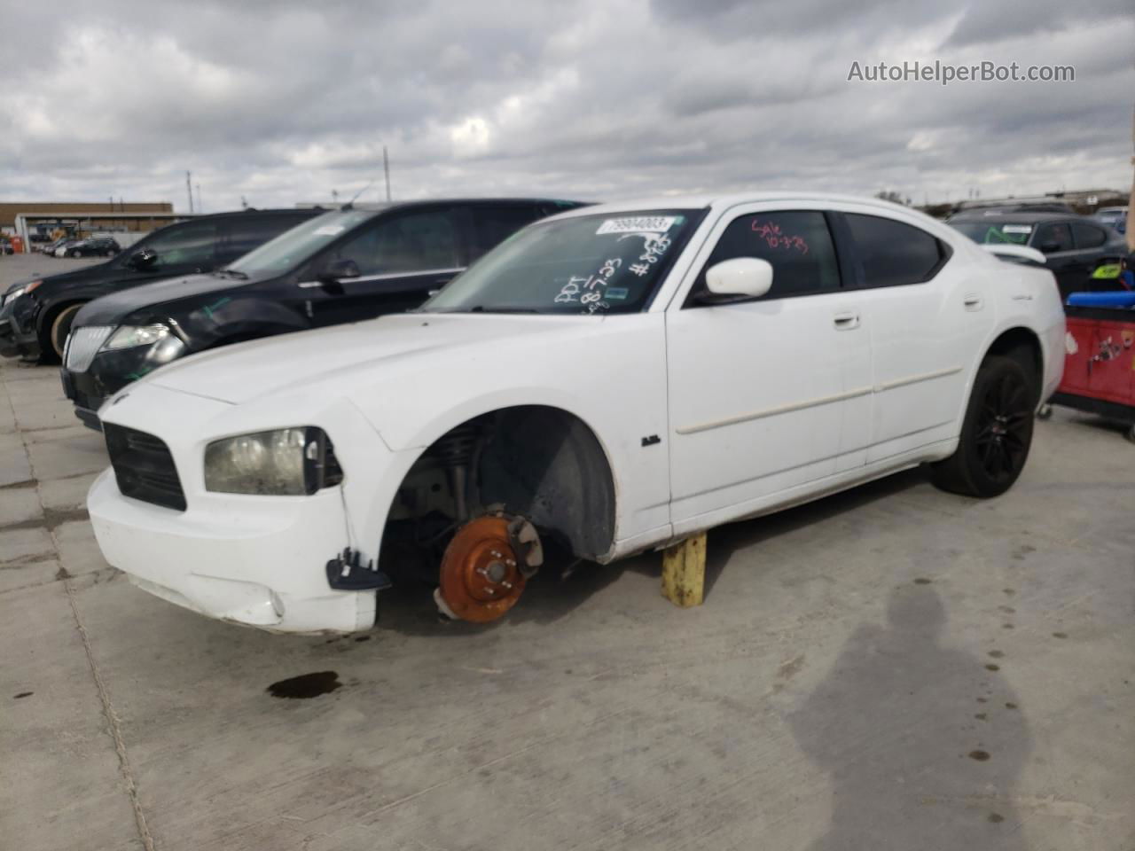 2010 Dodge Charger Sxt White vin: 2B3CA3CV3AH258935