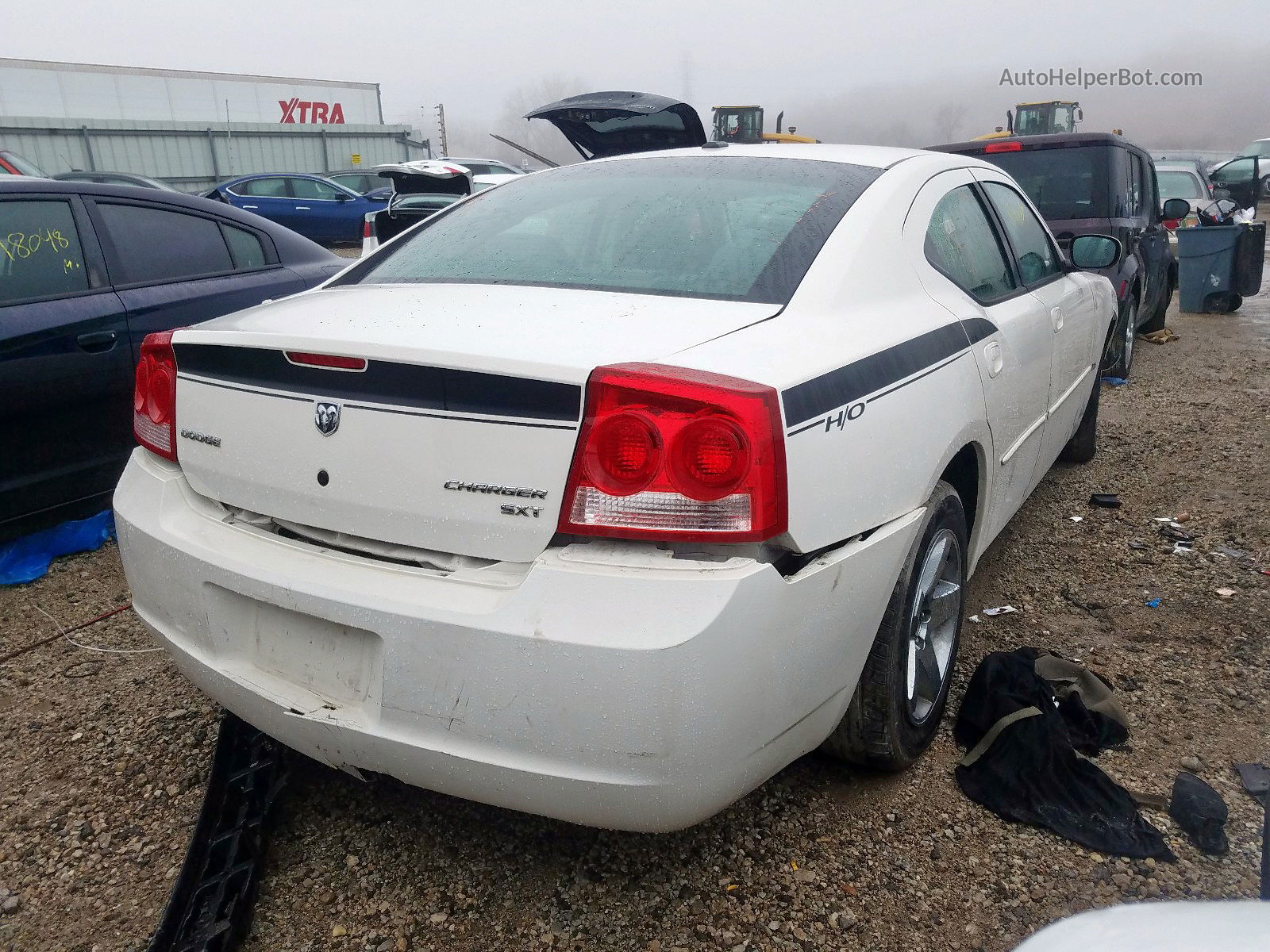 2010 Dodge Charger Sxt White vin: 2B3CA3CV4AH169326