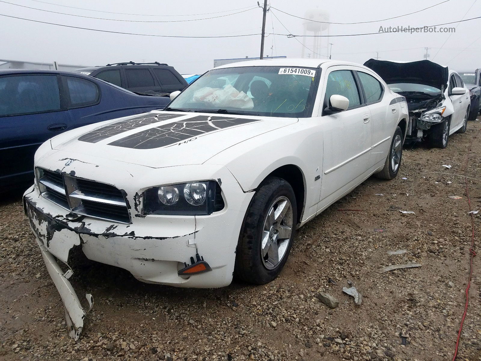 2010 Dodge Charger Sxt White vin: 2B3CA3CV4AH169326