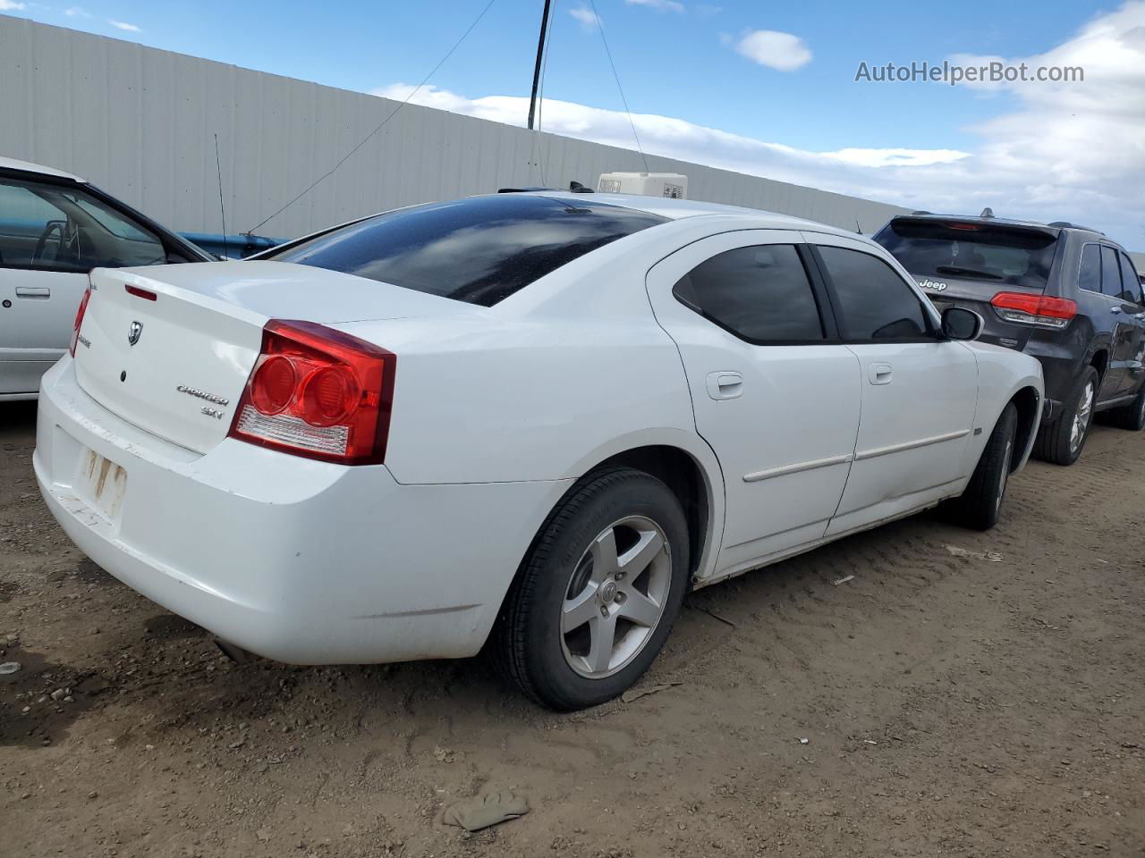 2010 Dodge Charger Sxt White vin: 2B3CA3CV4AH302134