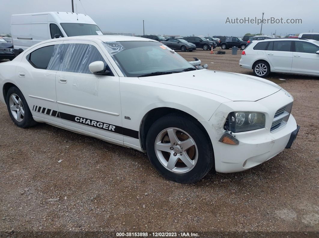 2010 Dodge Charger Sxt White vin: 2B3CA3CV5AH229145