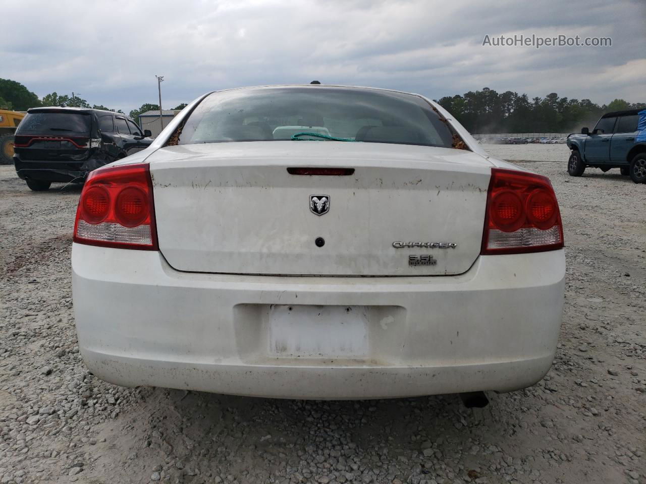 2010 Dodge Charger Sxt White vin: 2B3CA3CV5AH259021