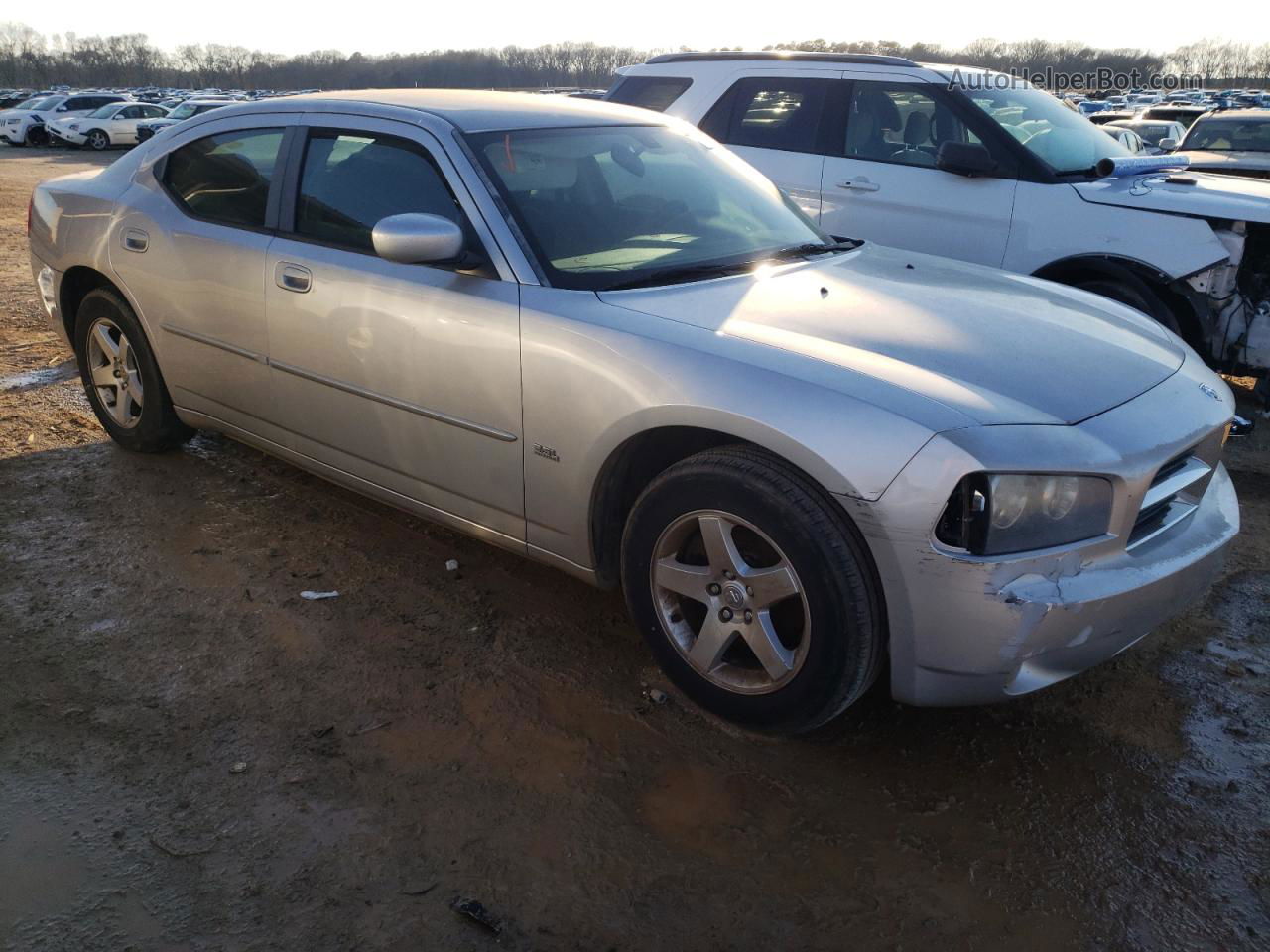 2010 Dodge Charger Sxt Silver vin: 2B3CA3CV6AH123934