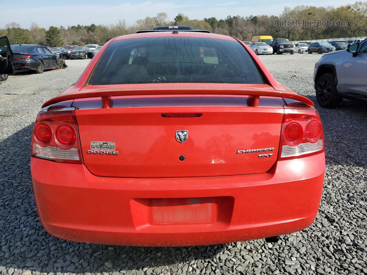 2010 Dodge Charger Sxt Red vin: 2B3CA3CV6AH125327