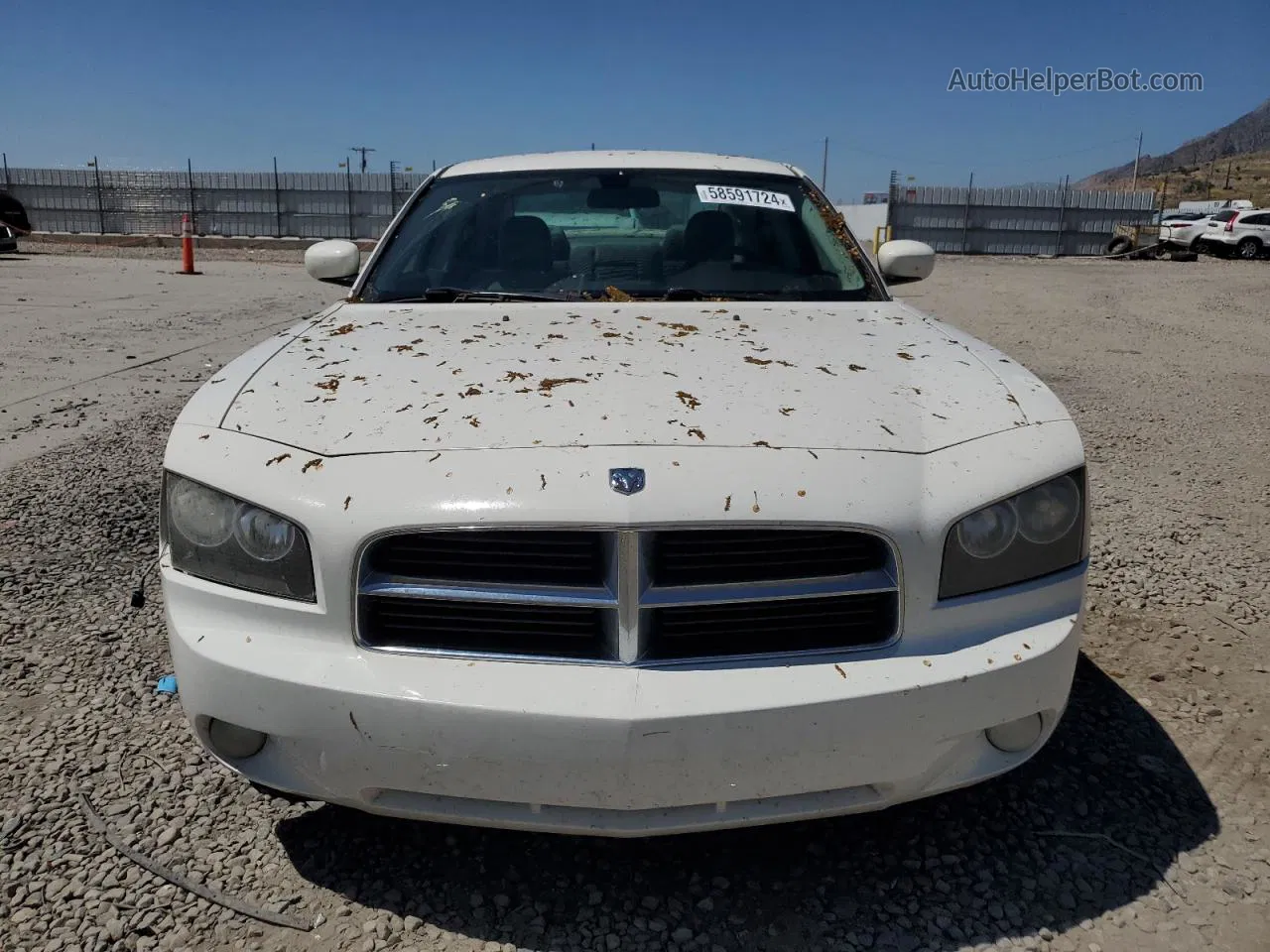 2010 Dodge Charger Sxt White vin: 2B3CA3CV6AH136411