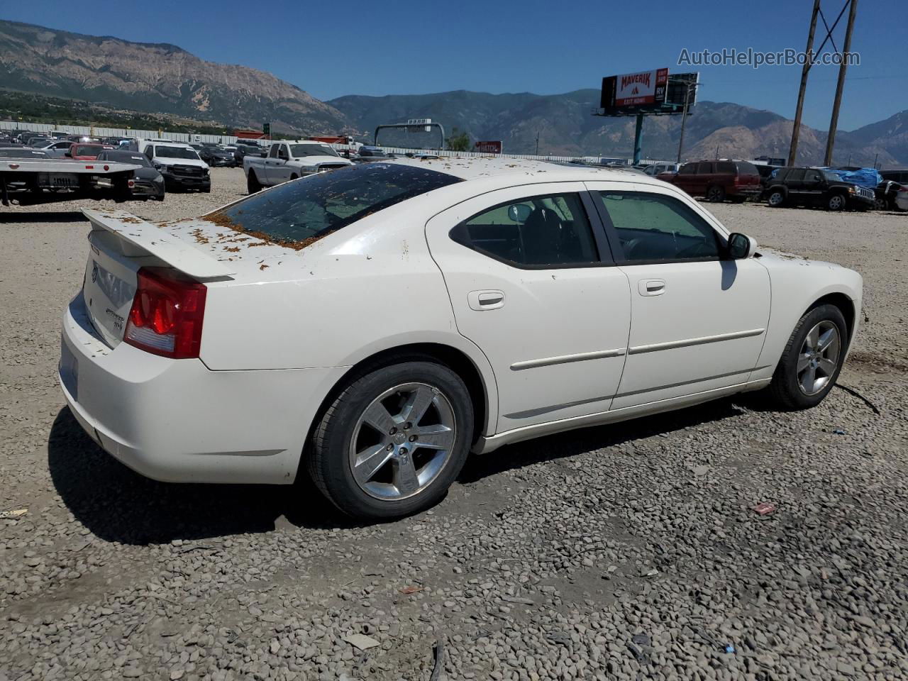 2010 Dodge Charger Sxt White vin: 2B3CA3CV6AH136411