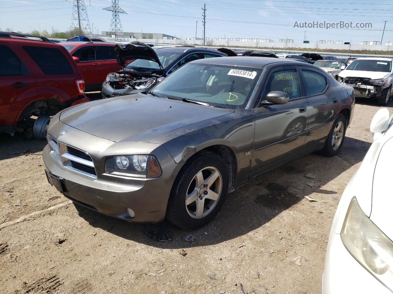 2010 Dodge Charger Sxt Gray vin: 2B3CA3CV6AH227744