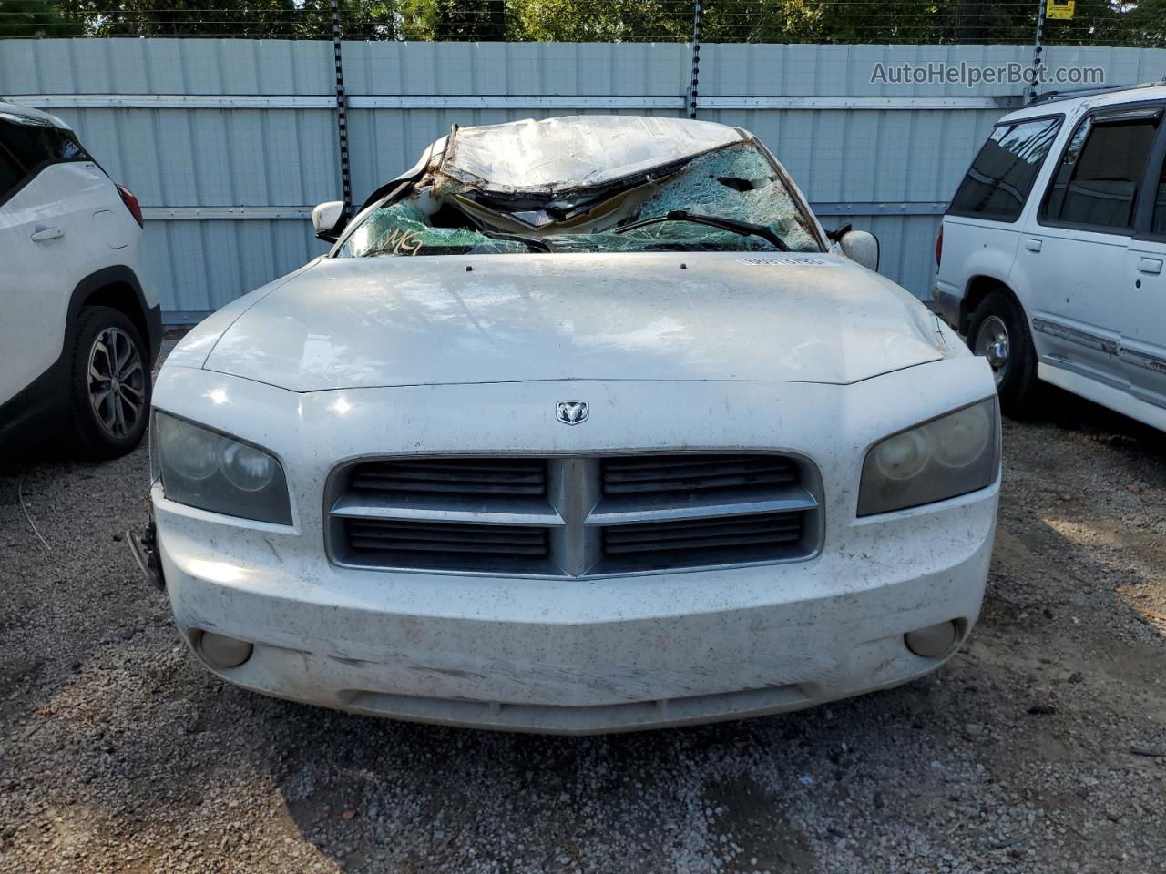 2010 Dodge Charger Sxt White vin: 2B3CA3CV6AH256760