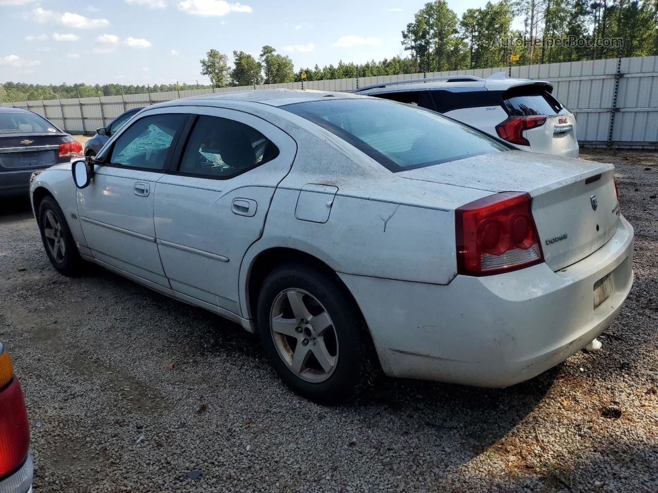 2010 Dodge Charger Sxt White vin: 2B3CA3CV6AH256760