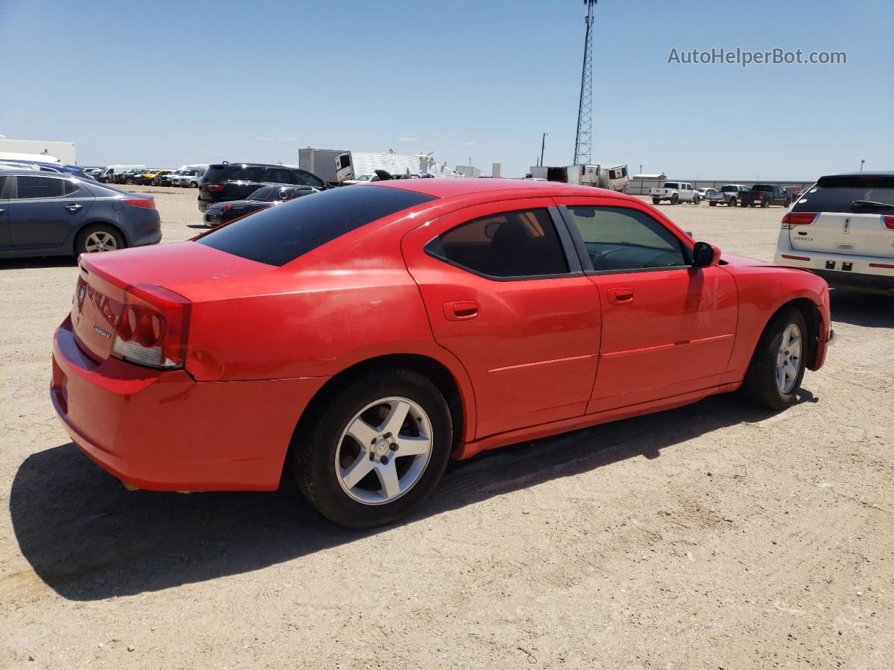 2010 Dodge Charger Sxt Red vin: 2B3CA3CV7AH186234