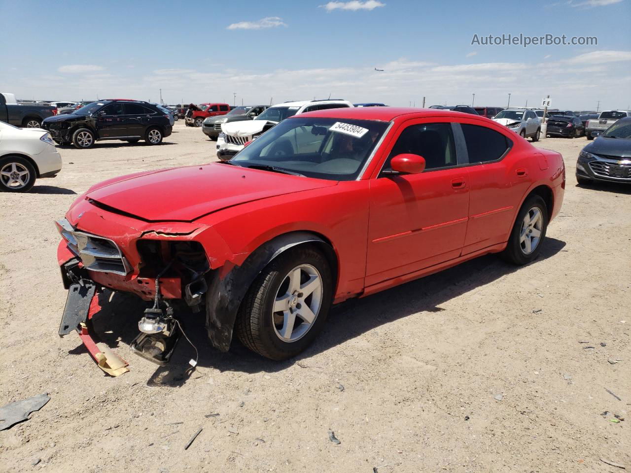 2010 Dodge Charger Sxt Red vin: 2B3CA3CV7AH186234