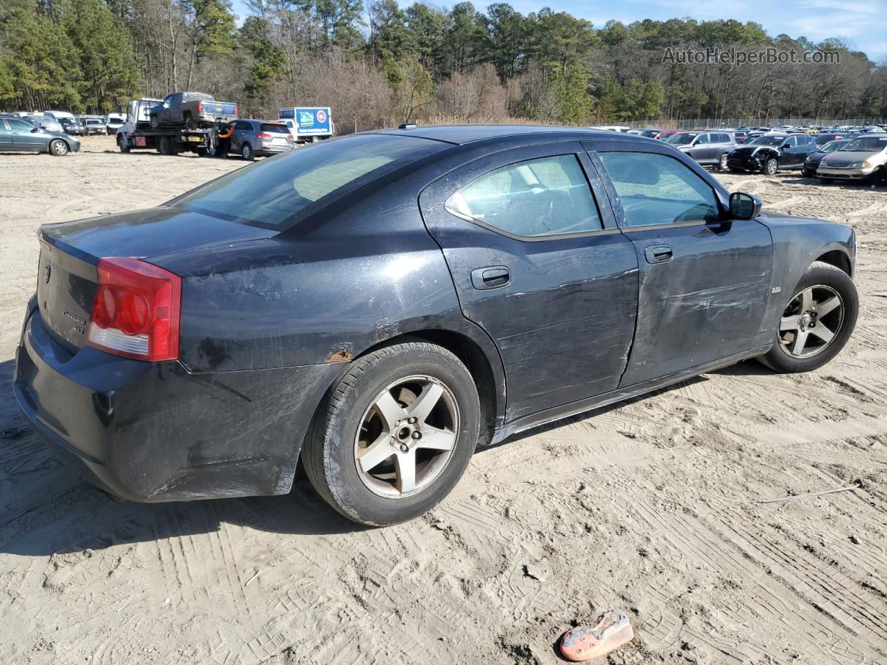 2010 Dodge Charger Sxt Black vin: 2B3CA3CV7AH222522