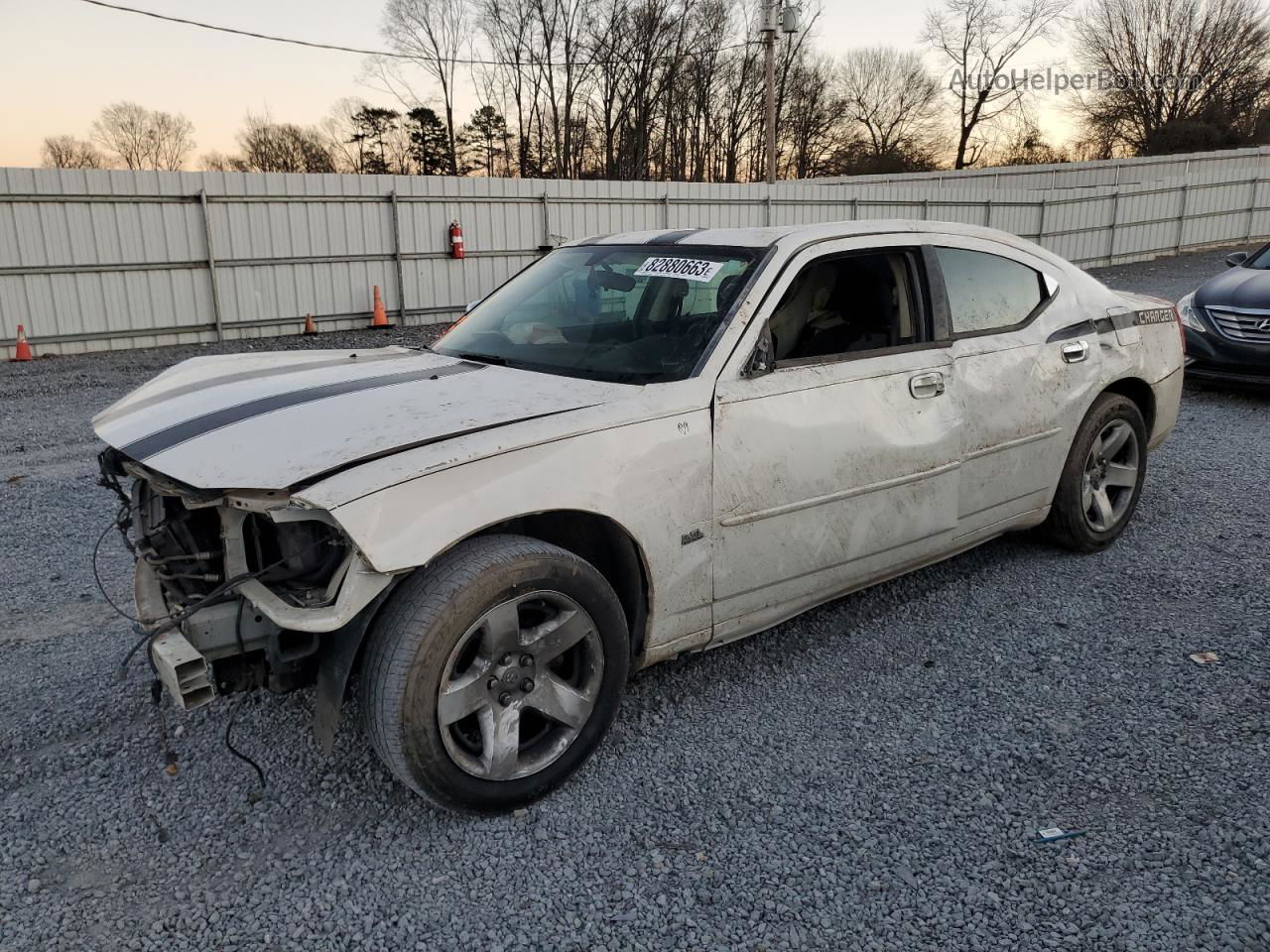 2010 Dodge Charger Sxt White vin: 2B3CA3CV8AH168602