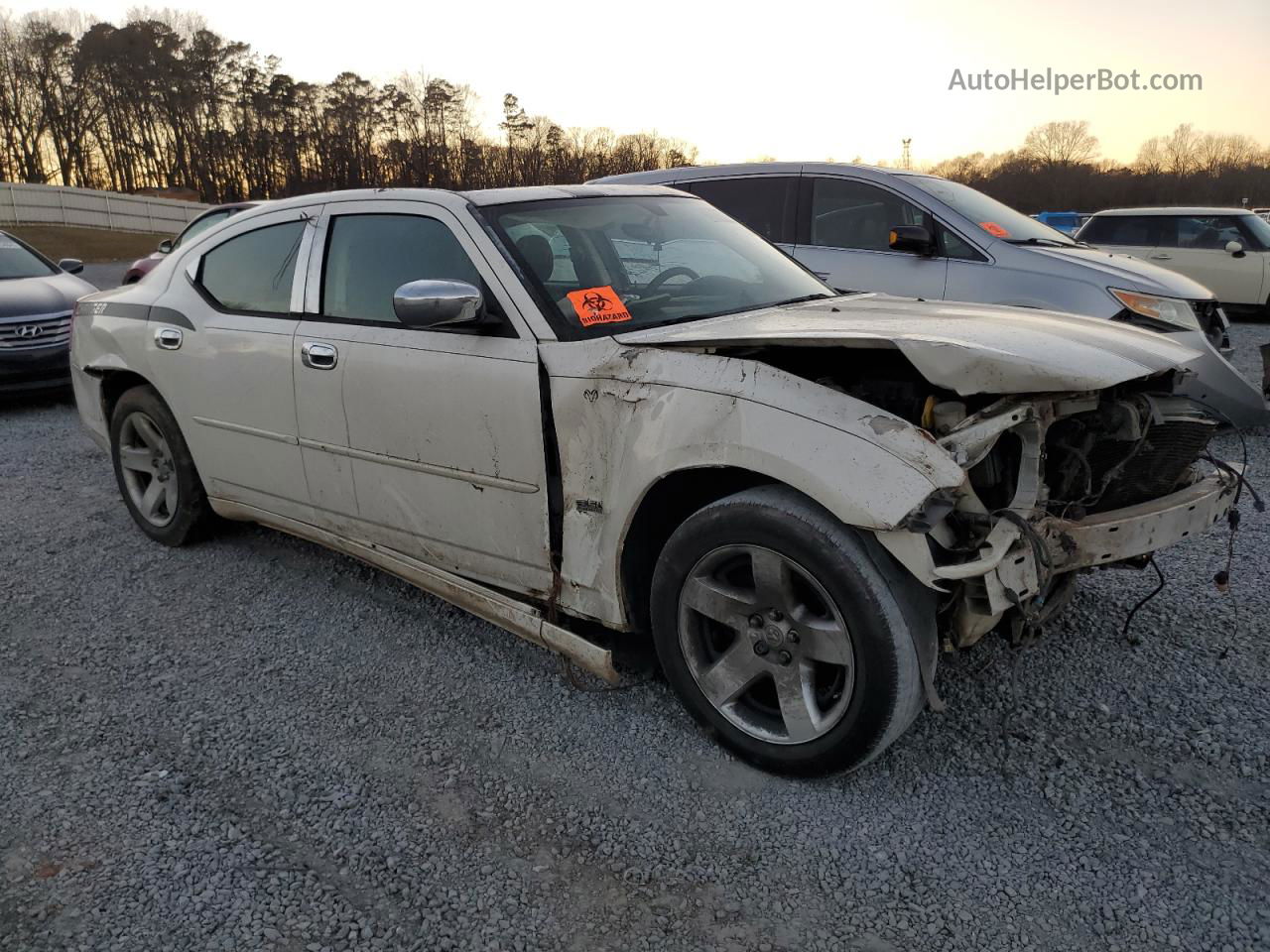 2010 Dodge Charger Sxt White vin: 2B3CA3CV8AH168602