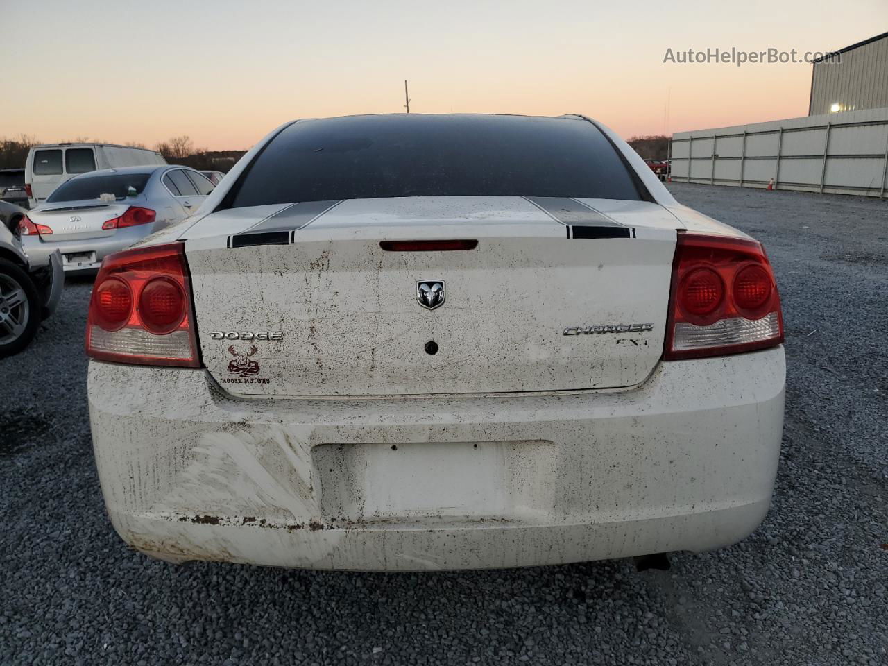 2010 Dodge Charger Sxt White vin: 2B3CA3CV8AH168602