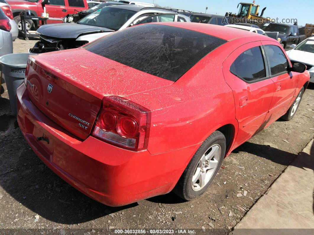 2010 Dodge Charger Sxt Red vin: 2B3CA3CV8AH222237