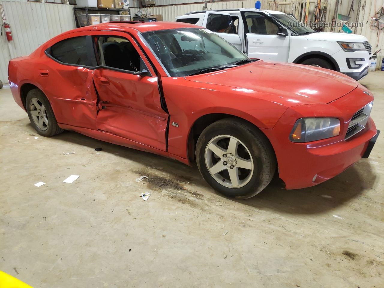 2010 Dodge Charger Sxt Red vin: 2B3CA3CV8AH250619