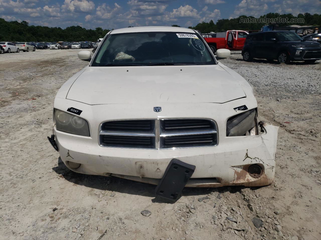 2010 Dodge Charger Sxt White vin: 2B3CA3CV9AH186820