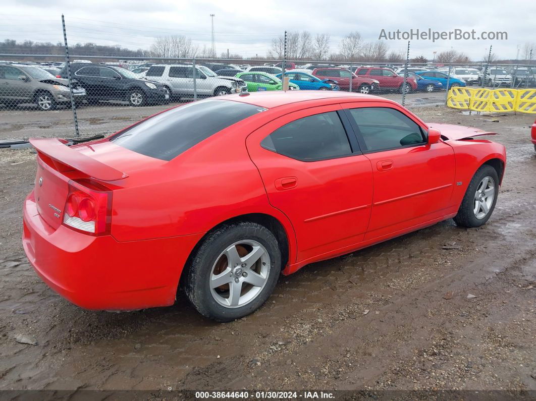 2010 Dodge Charger Sxt Red vin: 2B3CA3CV9AH211666