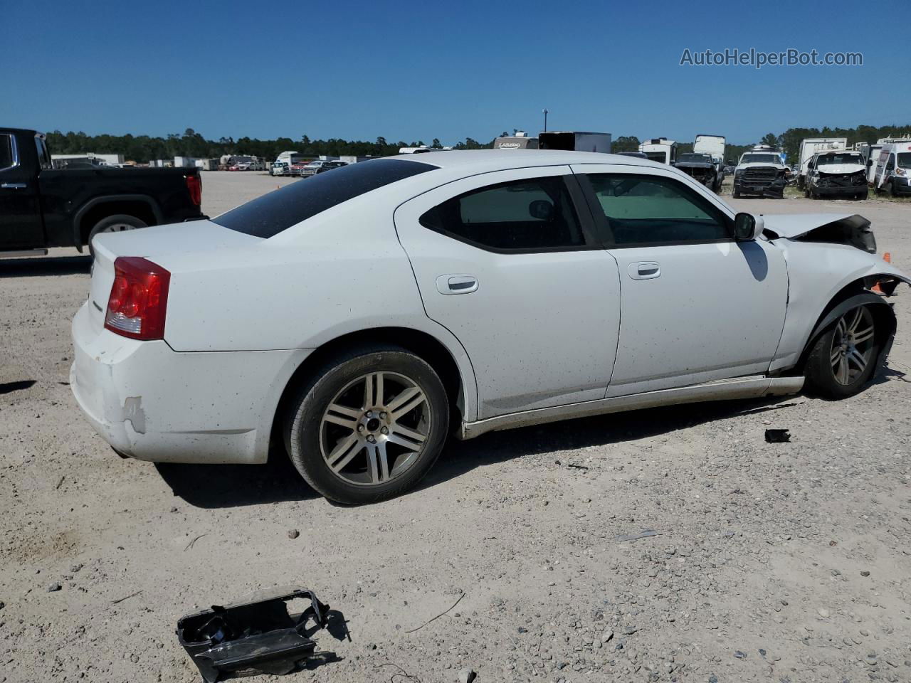 2010 Dodge Charger Sxt White vin: 2B3CA3CVXAH274808