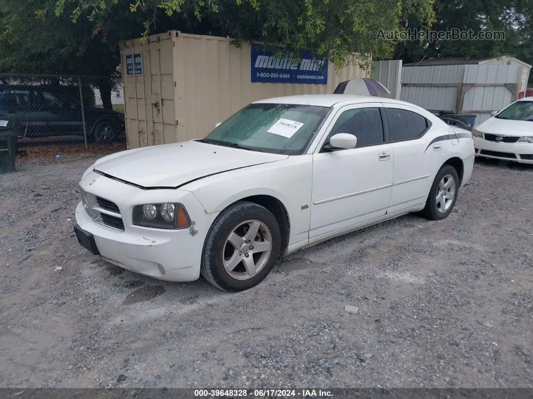 2010 Dodge Charger Sxt White vin: 2B3CA3CVXAH301179