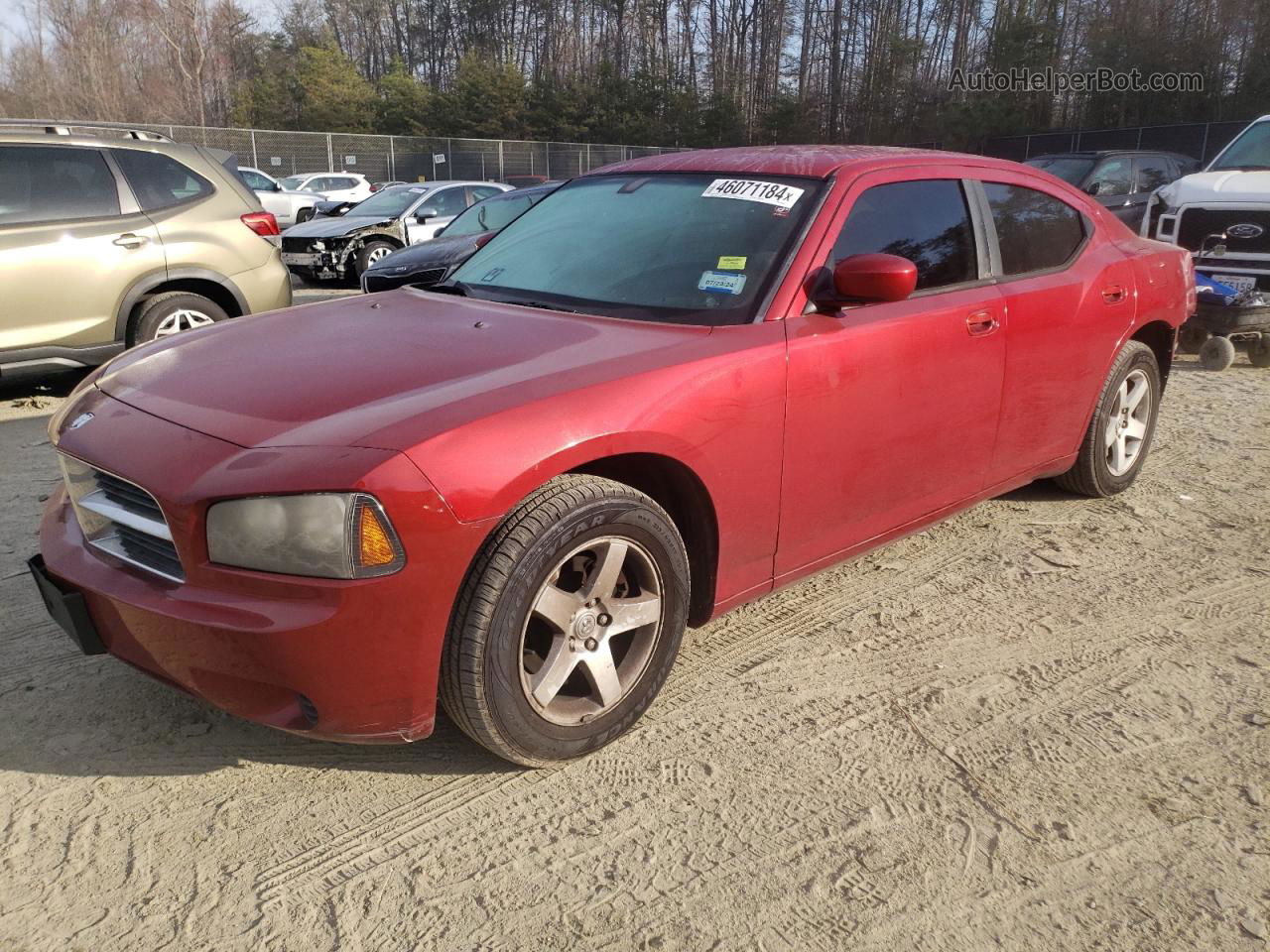 2010 Dodge Charger  Red vin: 2B3CA4CD3AH240450