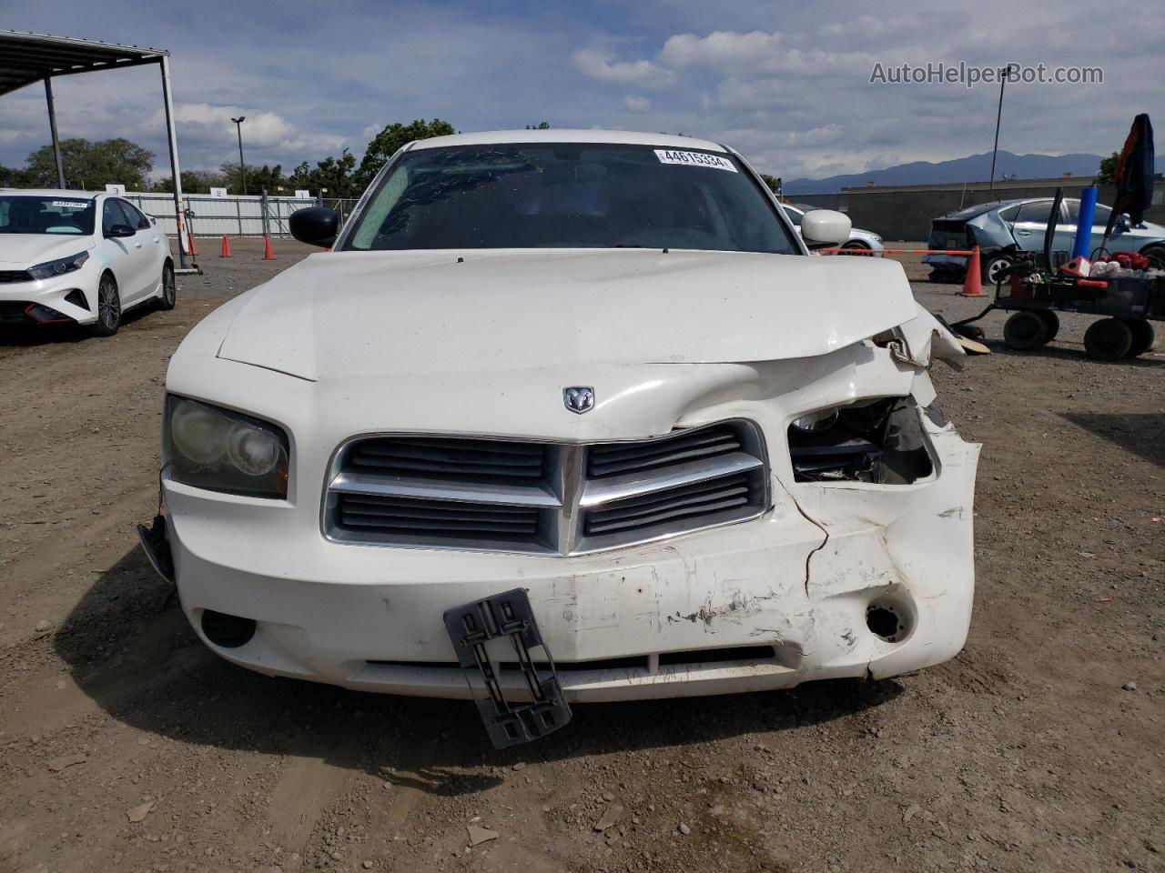 2010 Dodge Charger  White vin: 2B3CA4CD4AH244636