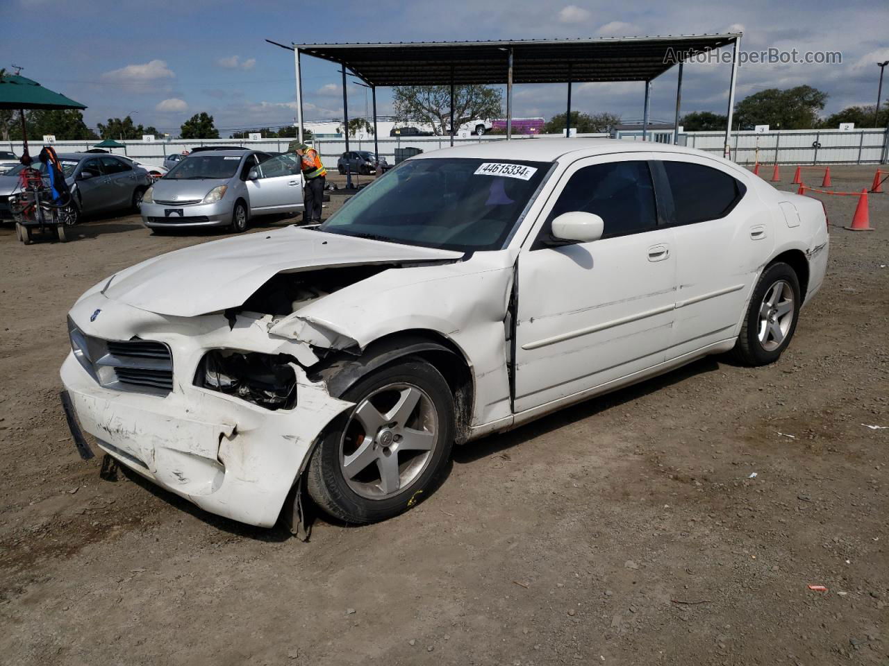 2010 Dodge Charger  White vin: 2B3CA4CD4AH244636