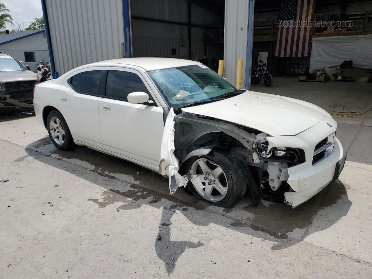 2010 Dodge Charger  White vin: 2B3CA4CD6AH138365