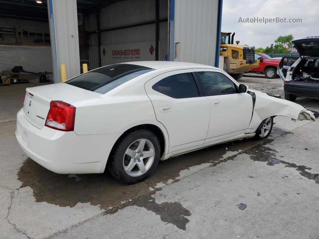 2010 Dodge Charger  White vin: 2B3CA4CD6AH138365