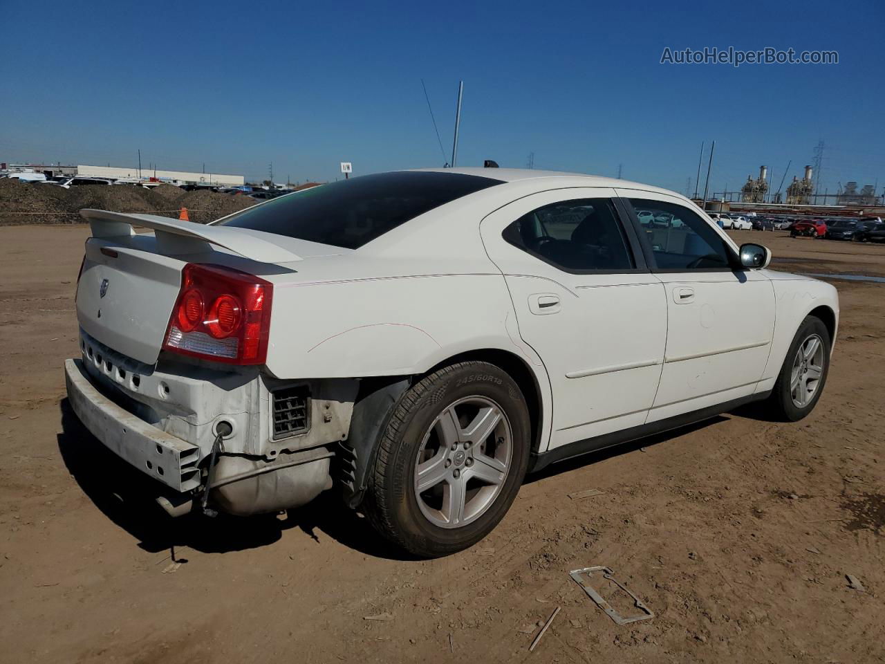 2010 Dodge Charger  White vin: 2B3CA4CT6AH245133