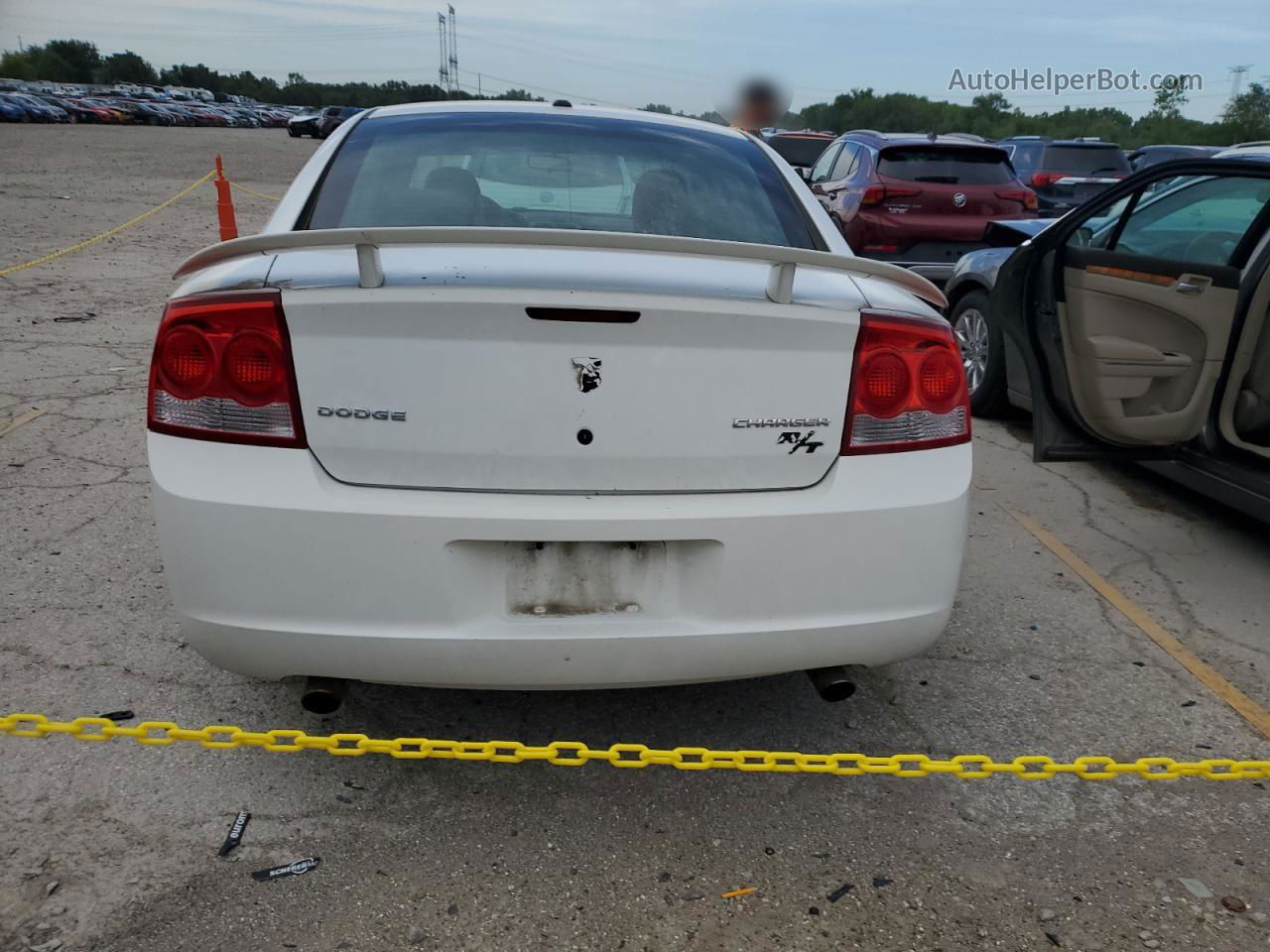 2010 Dodge Charger R/t White vin: 2B3CA5CT1AH192511