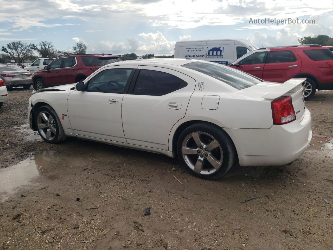 2010 Dodge Charger R/t White vin: 2B3CA5CT6AH150741