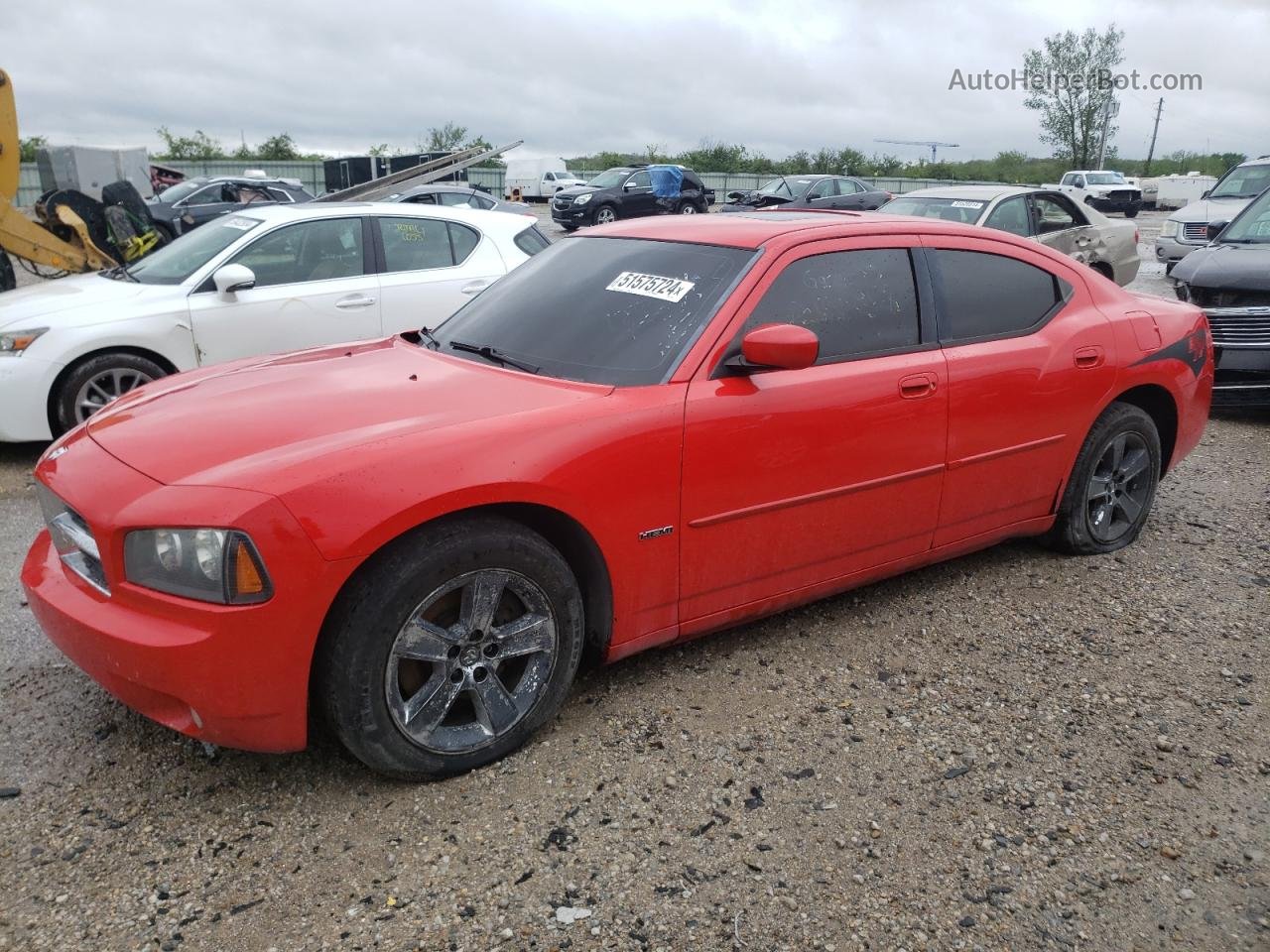 2010 Dodge Charger R/t Red vin: 2B3CA5CTXAH115118