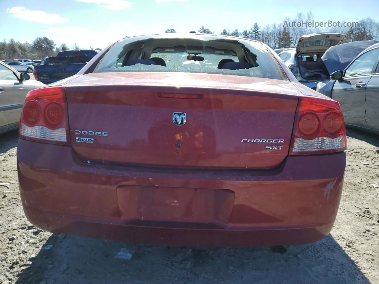 2010 Dodge Charger Sxt Red vin: 2B3CK3CV4AH288698