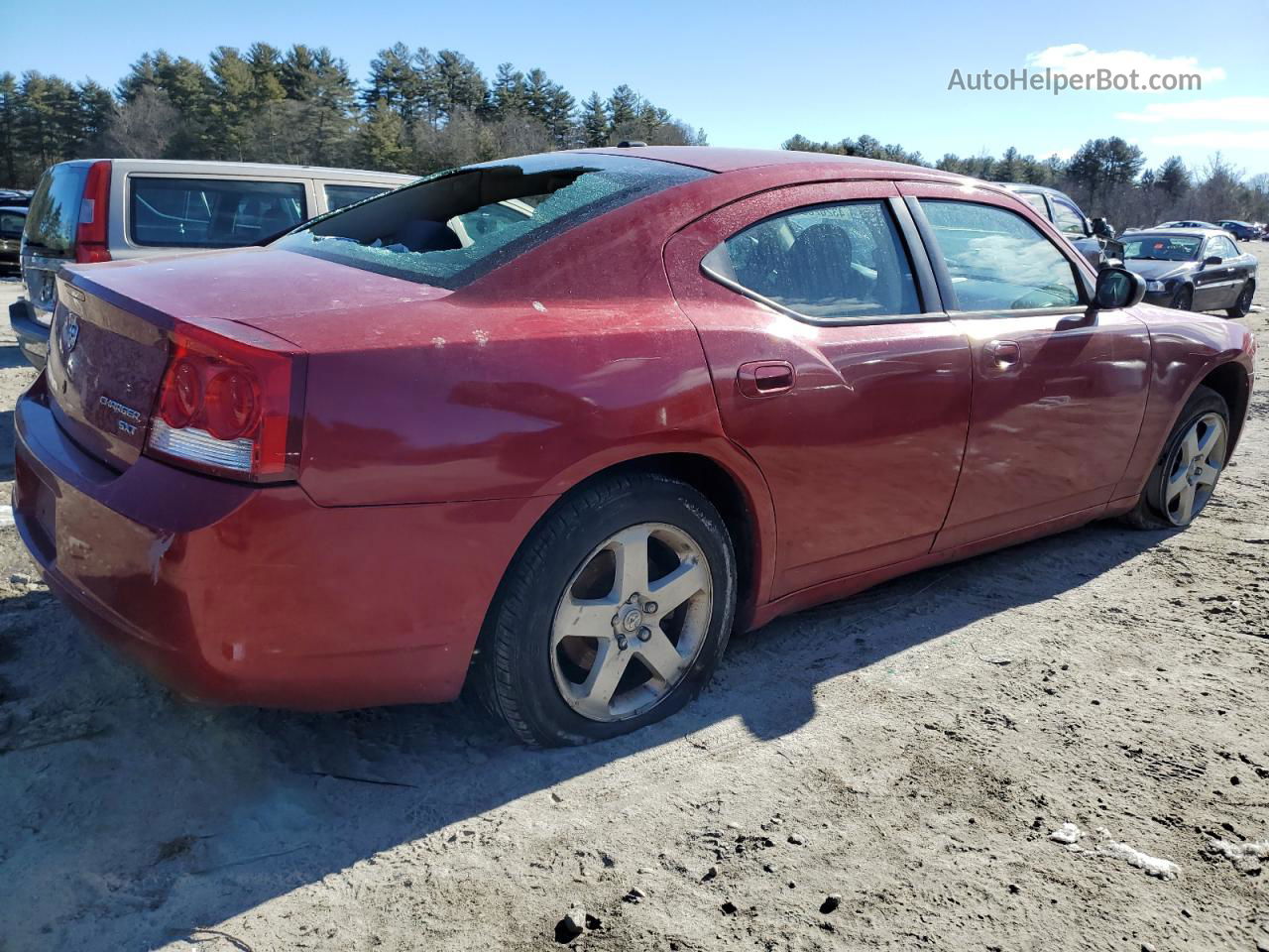 2010 Dodge Charger Sxt Red vin: 2B3CK3CV4AH288698