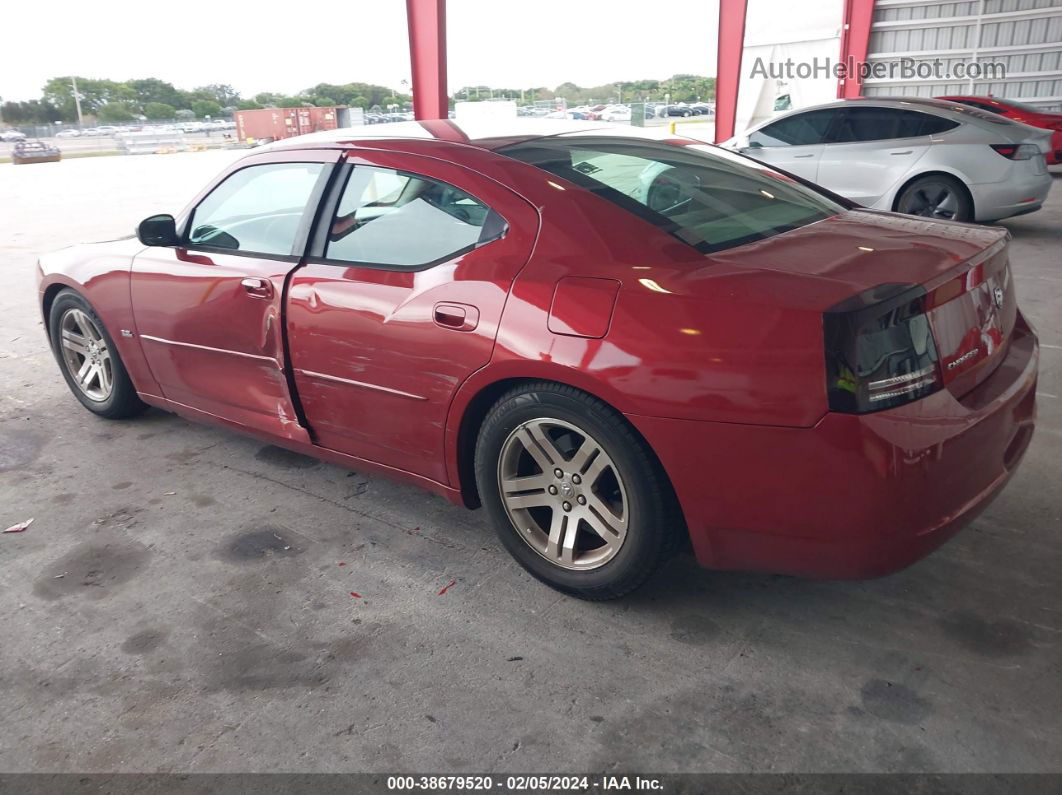 2006 Dodge Charger   Красный vin: 2B3KA43GX6H317280