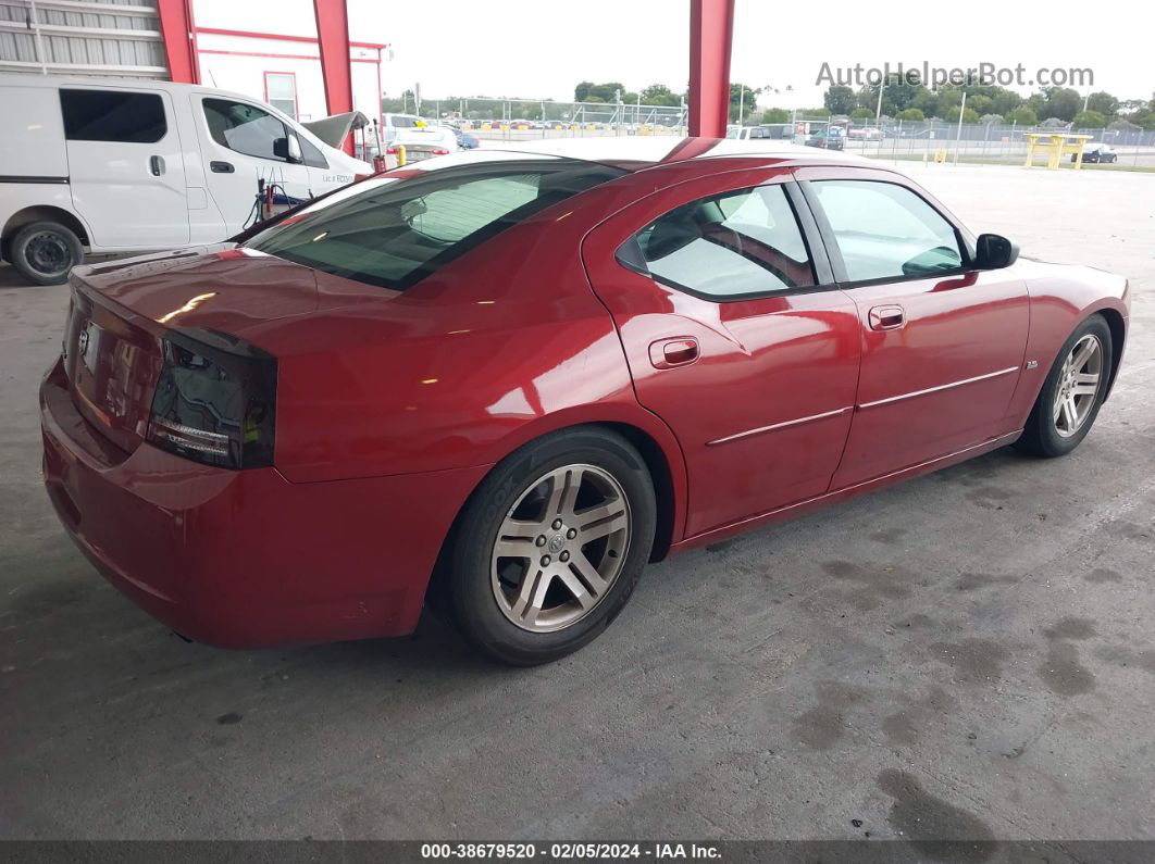 2006 Dodge Charger   Красный vin: 2B3KA43GX6H317280