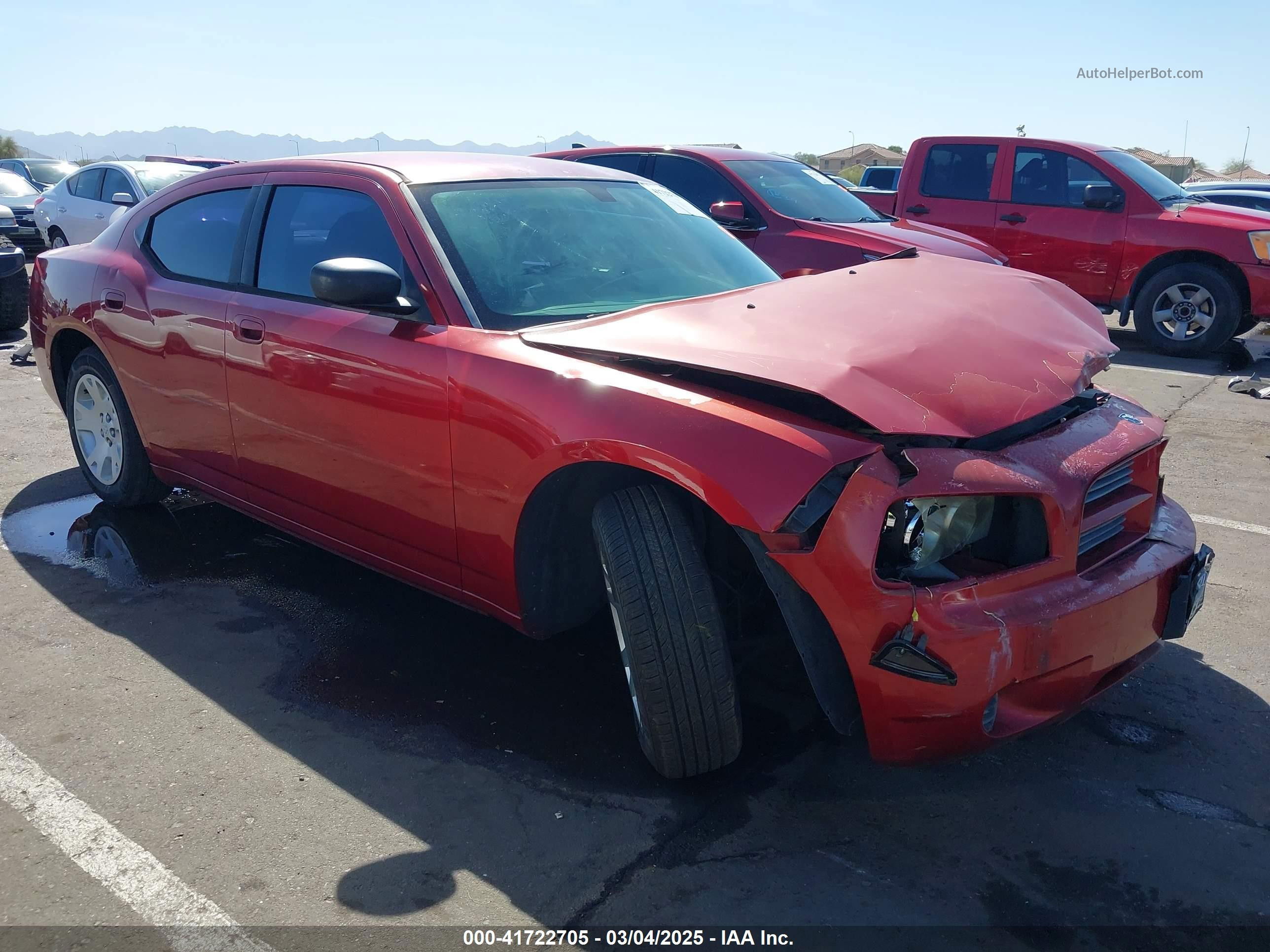 2006 Dodge Charger   Red vin: 2B3KA43R26H390404