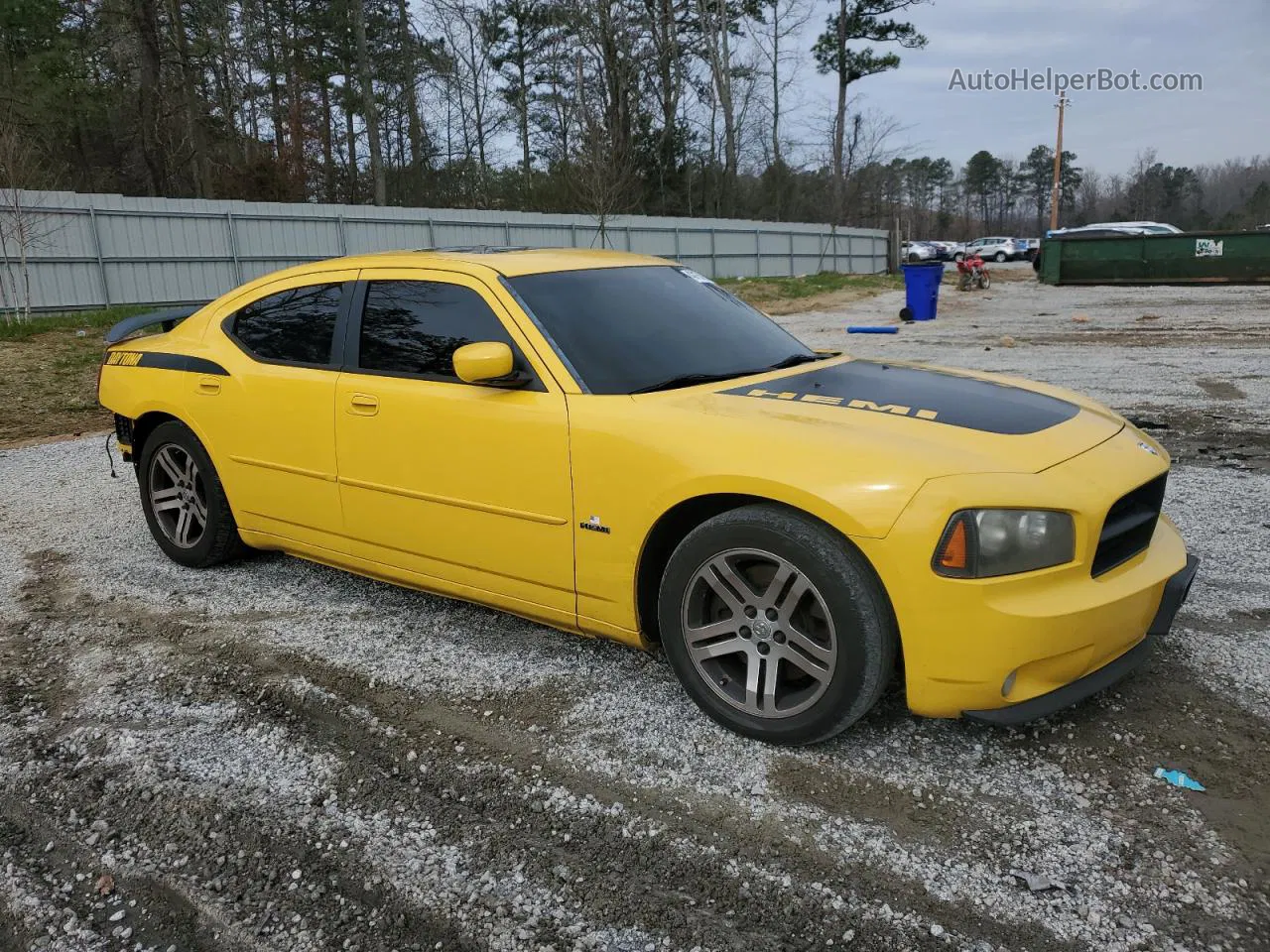 2006 Dodge Charger R/t Yellow vin: 2B3KA53H16H373333