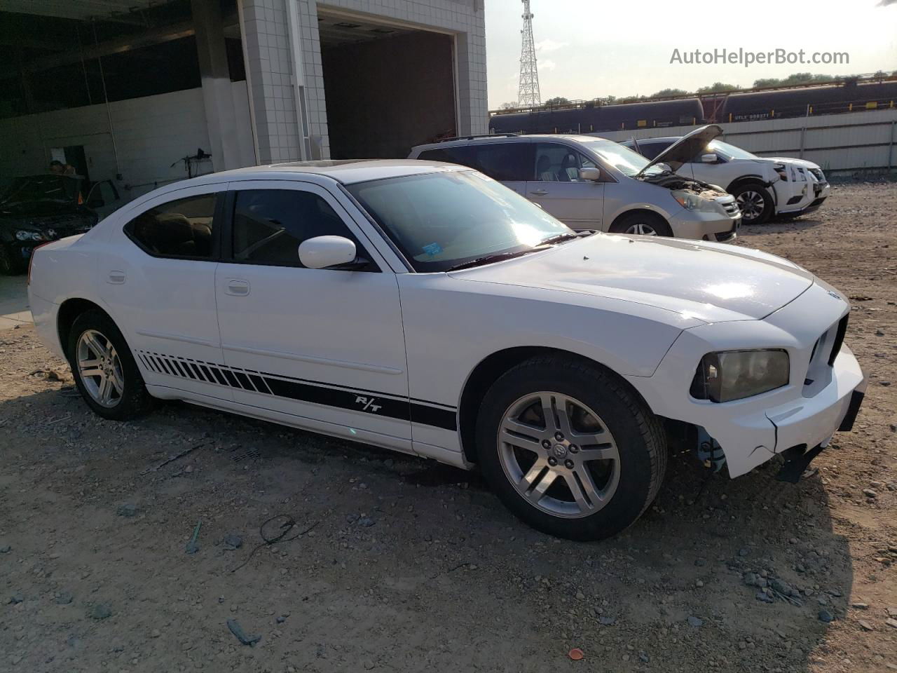 2006 Dodge Charger R/t White vin: 2B3KA53H26H183198