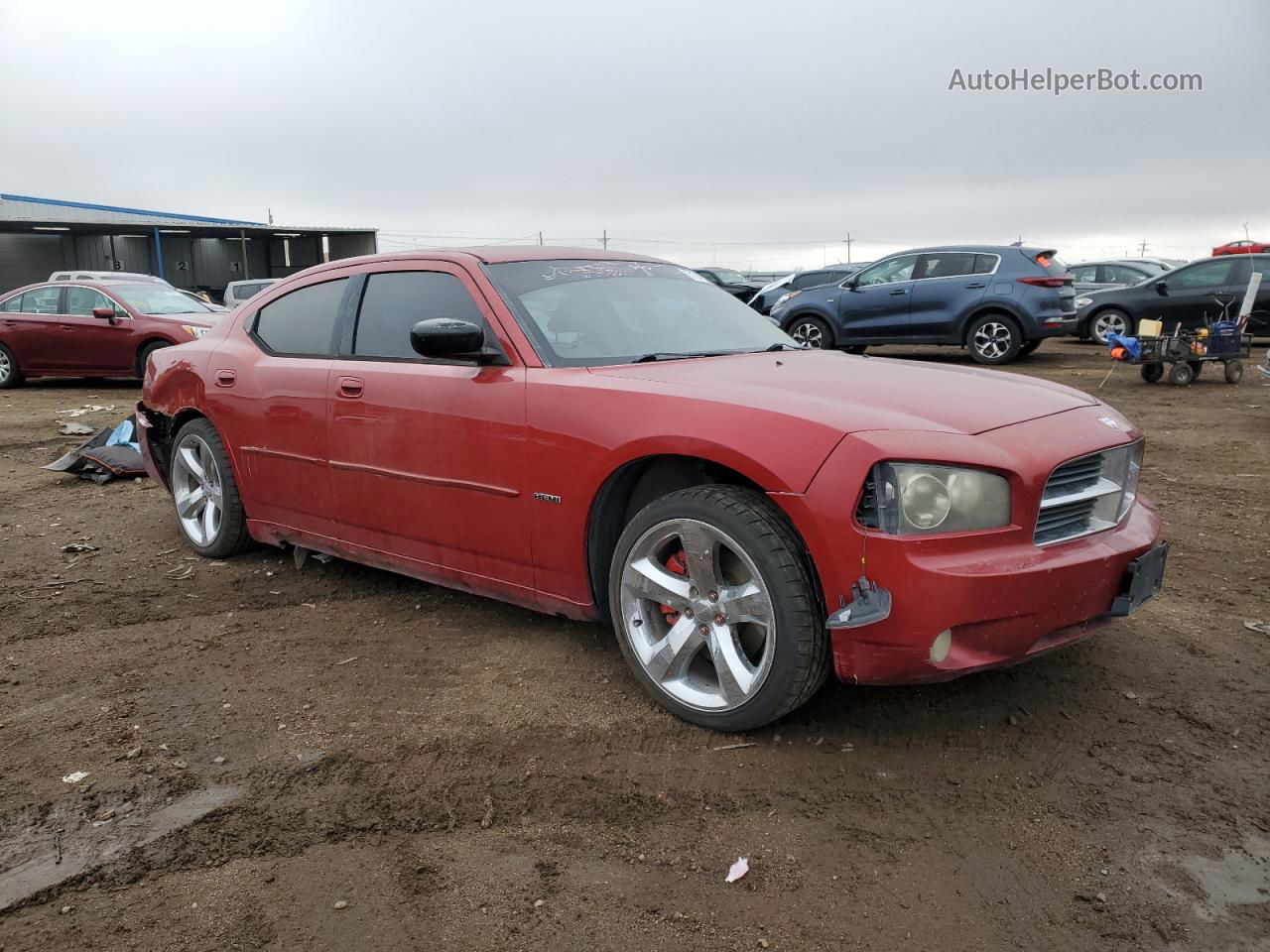 2006 Dodge Charger R/t Red vin: 2B3KA53H26H197313