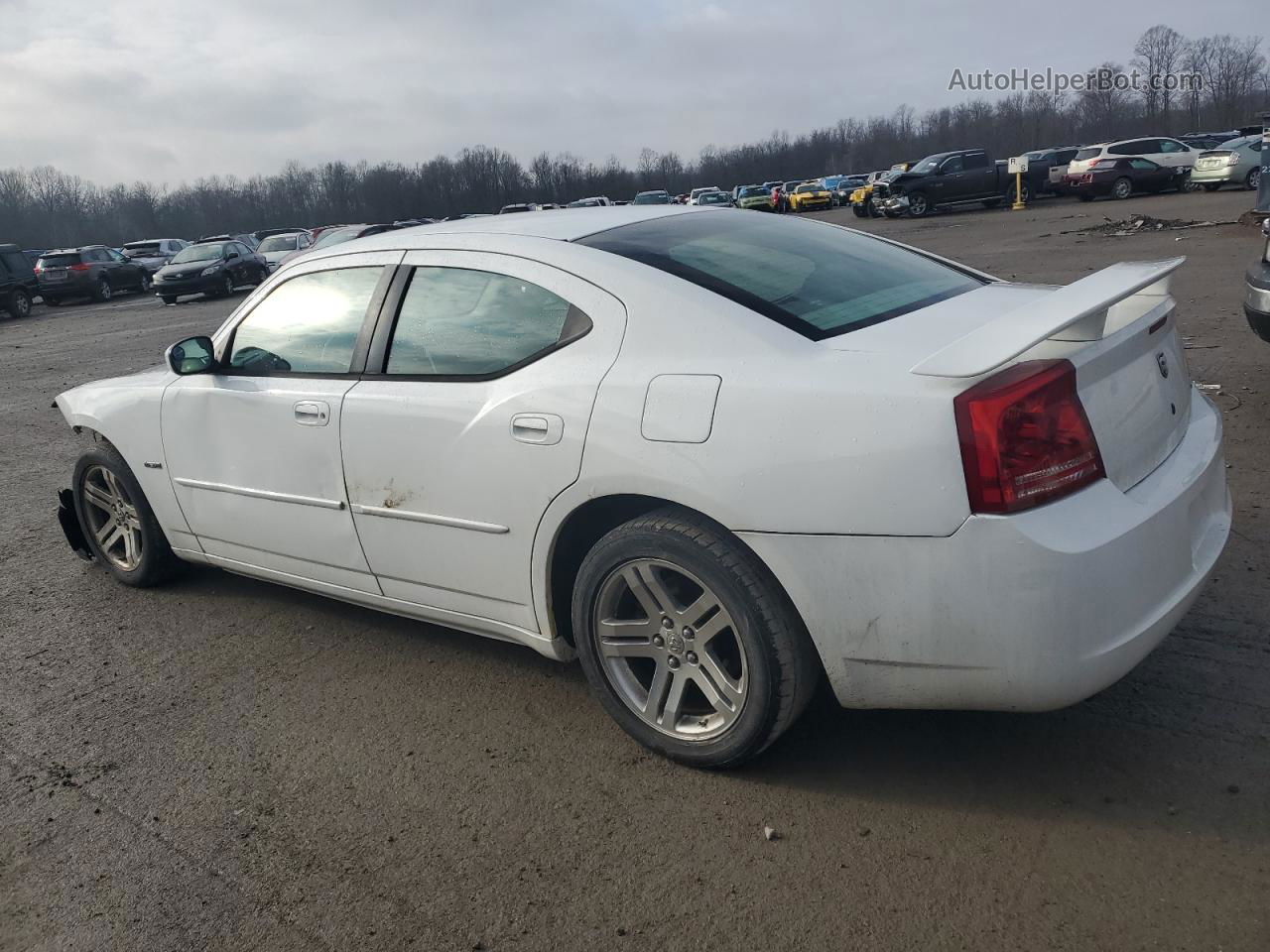 2006 Dodge Charger R/t White vin: 2B3KA53H36H163221