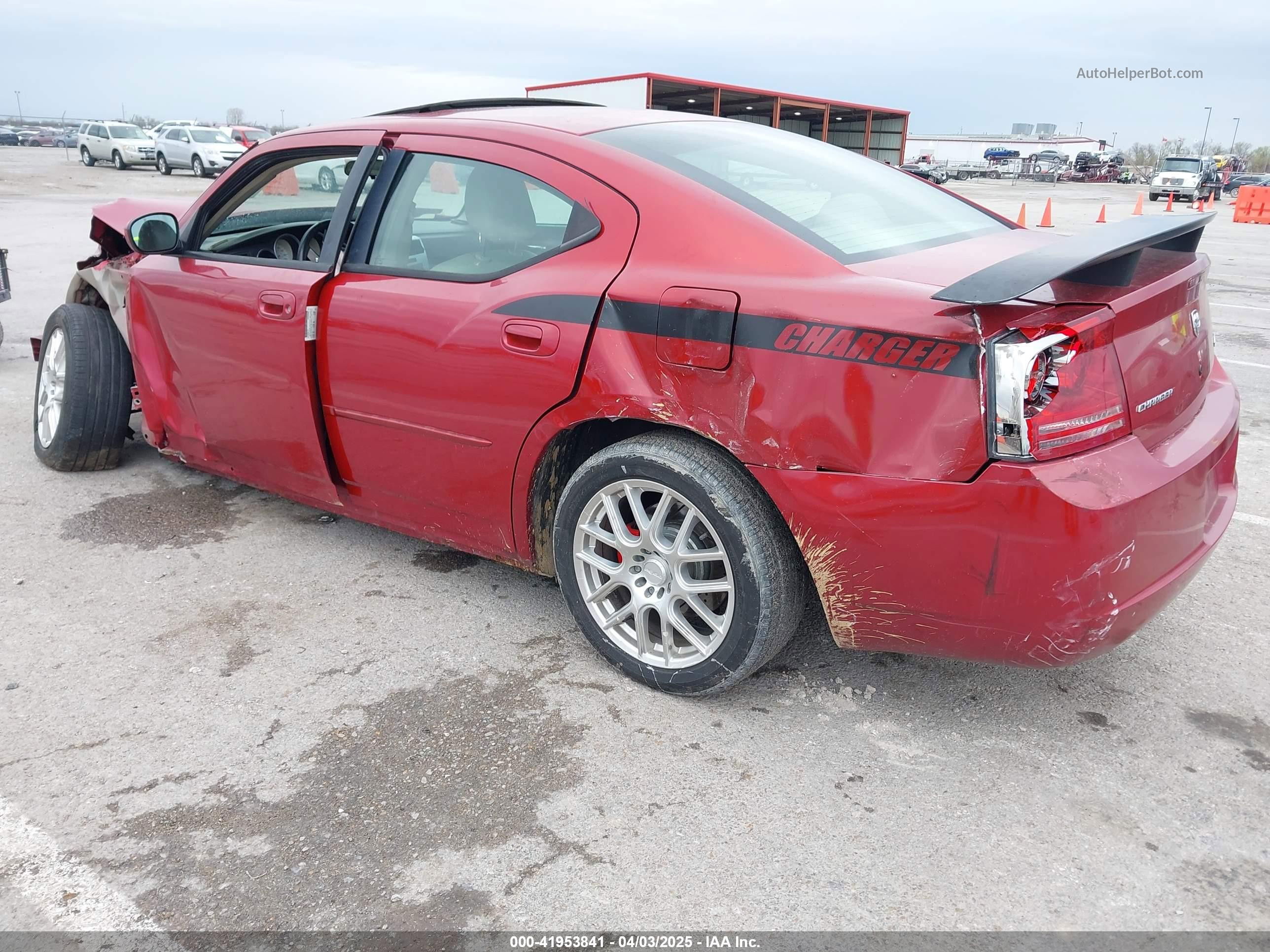 2006 Dodge Charger Rt Red vin: 2B3KA53H46H215424
