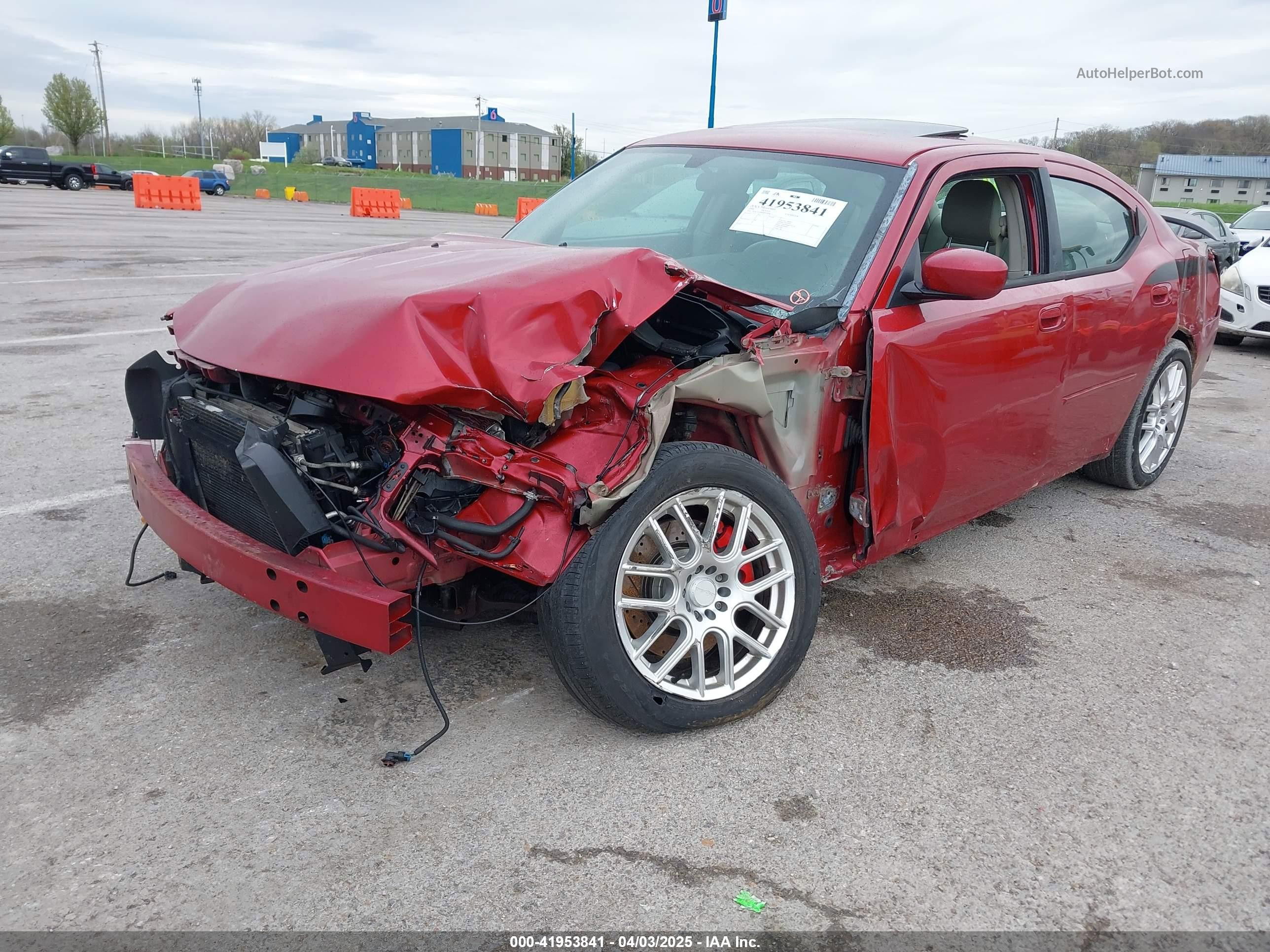 2006 Dodge Charger Rt Red vin: 2B3KA53H46H215424