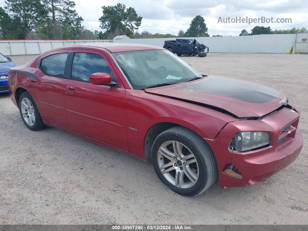 2006 Dodge Charger Rt Red vin: 2B3KA53H66H136403