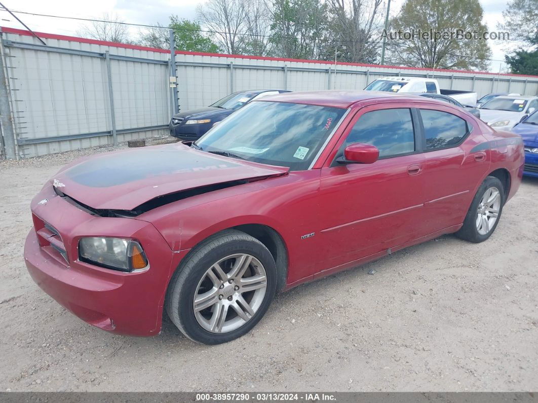 2006 Dodge Charger Rt Red vin: 2B3KA53H66H136403