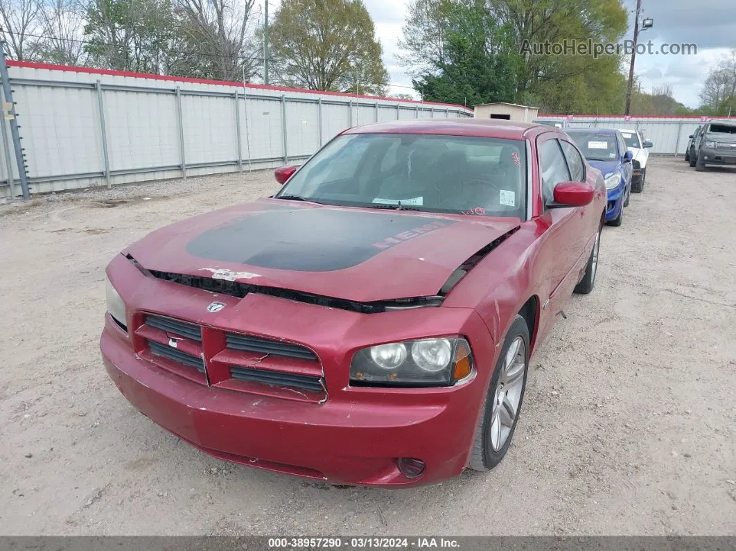 2006 Dodge Charger Rt Red vin: 2B3KA53H66H136403