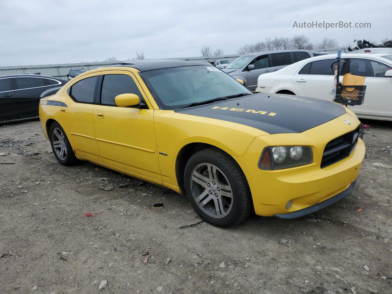 2006 Dodge Charger R/t Желтый vin: 2B3KA53H66H338125